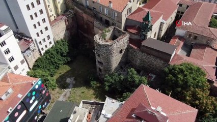 700 yıllık Ceneviz Surları'nın son hali havadan görüntülendi