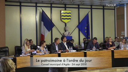 Le patrimoine à l'ordre du jour du conseil municipal d'agde 24 sept 2019