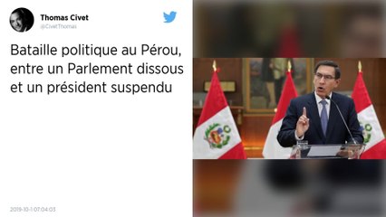 Pérou : Le président dissout le Parlement, les députés le suspendent et nomment une présidente intérimaire