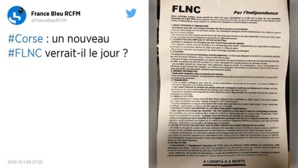 Corse : Un groupe armé et masqué se présente comme le nouveau FLNC