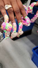 Bedazzled Nails in Big Box Store