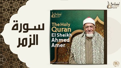الشيخ احمد عامر  - سورة الزمر