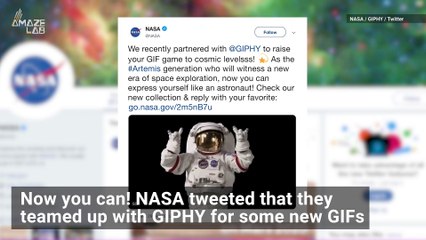 NASA’s Astronaut GIFs Take Texting to an Awesomely Nerdy Level