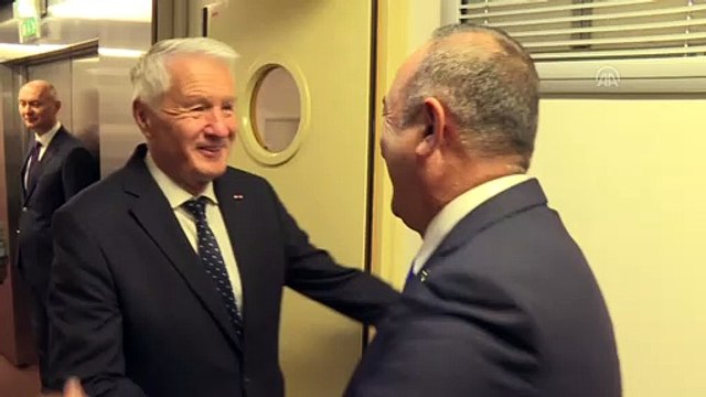 Dışişleri Bakanı Çavuşoğlu, Avrupa Konseyi eski Genel Sekreteri Jagland ile görüştü - STRAZBURG