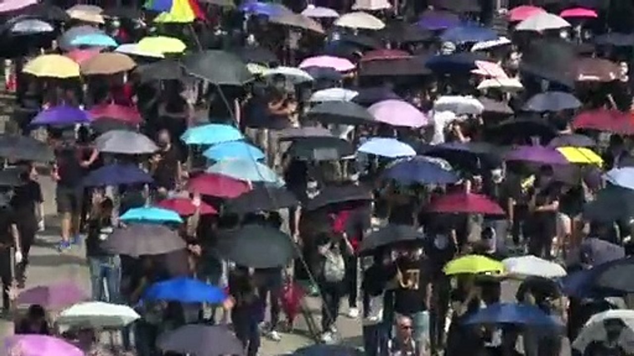 'Tag der Trauer' in Hongkong am Geburtstag der Volksrepublik China