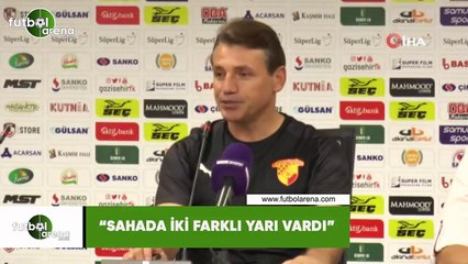 Tamer Tuna: "Sahada iki farklı yarı vardı"