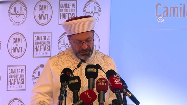 Erbaş: 'Birlik ve beraberlik duygularının en üst seviyede uzlaştığı zemindir camiler' - ANKARA