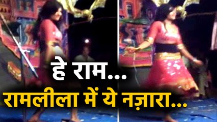 Sambhal में Ramleela के दौरान Bar-girls का  dance । वनइंडिया हिंदी