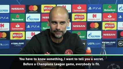 Every player is always fit for Champions League games - Guardiola