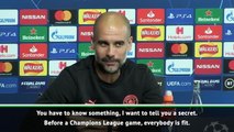 Every player is always fit for Champions League games - Guardiola