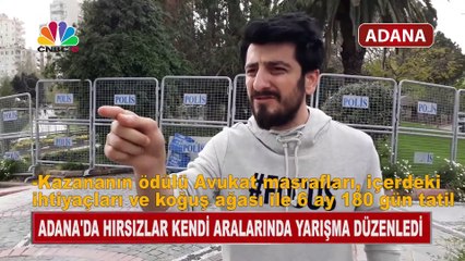 Adana'da Hırsızlar Kendi Aralarında Yarışma Düzenledi