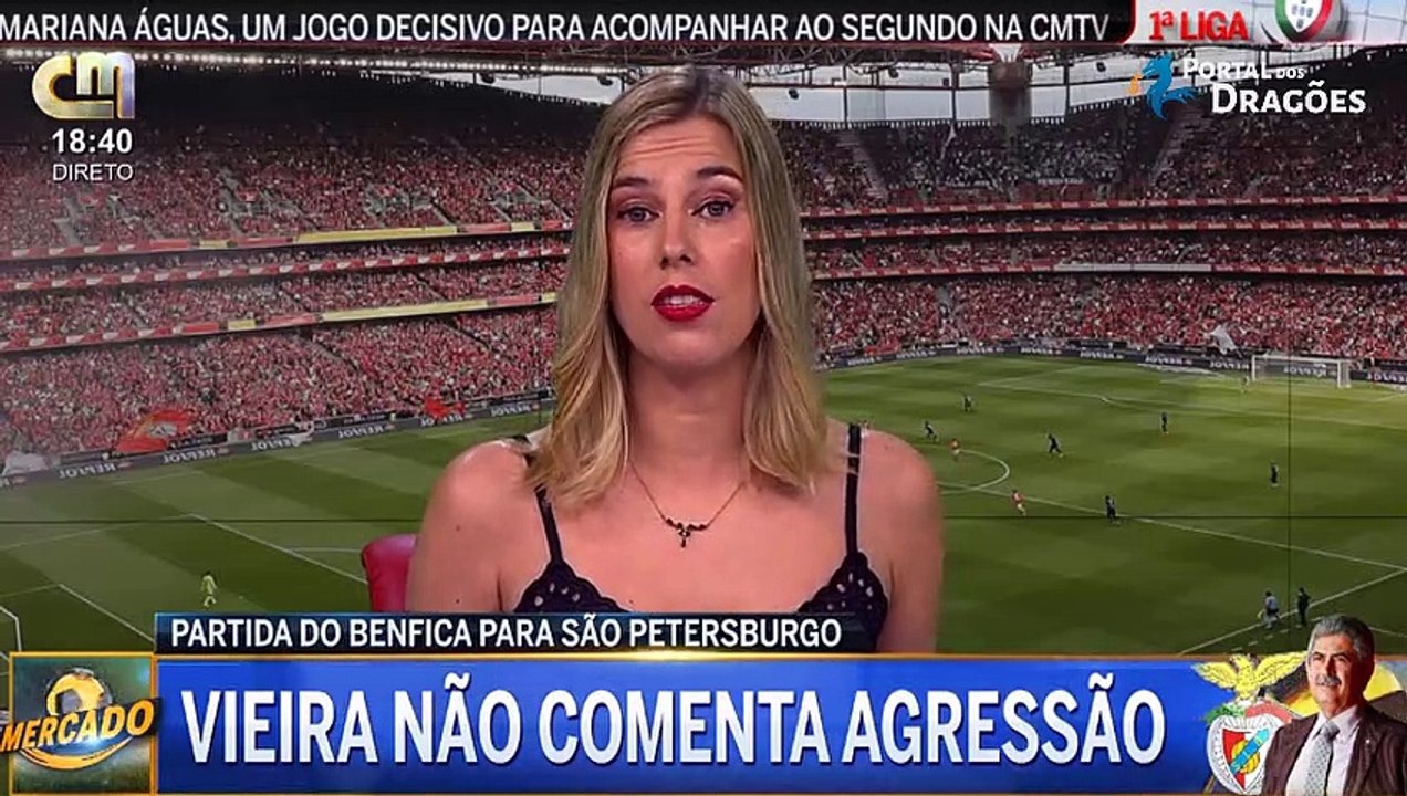 Vieira afasta microfone de jornalista quando questionado sobre assembleia