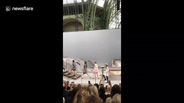 Gigi Hadid confronts French comedienne who crashed the Chanel runway at Paris Fashion Week