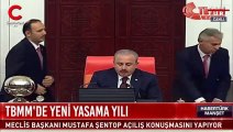 Meclis'in açılışına damga vuran anlar: Erdoğan içeri girince...