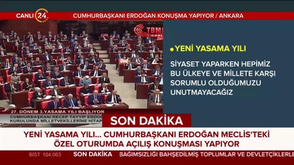 Yeni yasama yılı açılıyor
