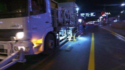 Başkent’in yolları çizgilerle daha güvenli