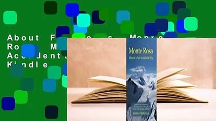 About For Books  Monte Rosa: Memoir of an Accidental Spy  For Kindle