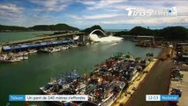 Taïwan : un pont de 140 mètres s'effondre sur un port de pêche
