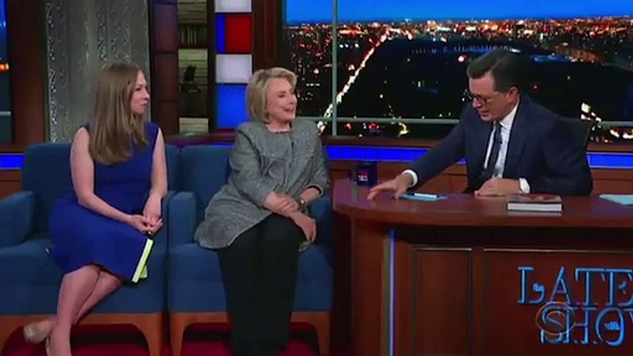 Stephen Colbert Asks Hillary Clinton 'Is It Time To Lock Him Up?' Over Donald Trump's Ukraine Call