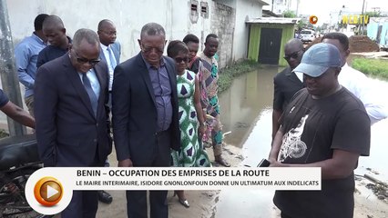 Occupation des emprises de la route : le maire intérimaire donne un ultimatum aux indélicats