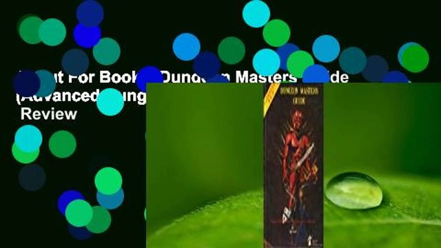 About For Books Dungeon Masters Guide (Advanced Dungeons & Dragons 1st Edition) Review