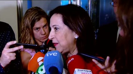 Margarita Robles acusa a Torra de "incitar a la violencia" y llevar a Cataluña "a un clima de confrontación"