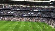 Pitada del Bernabéu al Real Madrid en el descanso