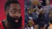 James Harden Shows Off NEW One-Legged Three-Point Shot & Gets A Reaction From Russell Westbrook