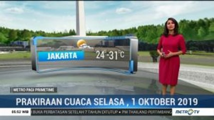 Prakiraan Cuaca Selasa, 1 Oktober 2019