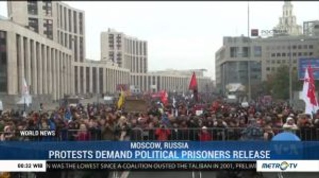 Mass Protests Demand Political Prisoners Release in Moscow