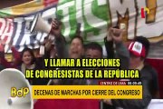 Cierre del Congreso: así se llevó acabo las marchas en el Centro de Lima