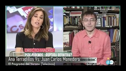 “Aburres, eres muy cansino y no llegas a la gente”: Brutal Terradillos contra Monedero