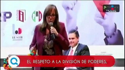 Abuchean a Yeidckol Polevnsky por cuestionar división de poderes