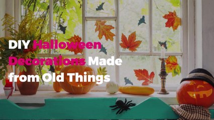DIY Halloween Decorations Made from Old Things