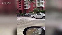 Downtown Miami flooded by king tide