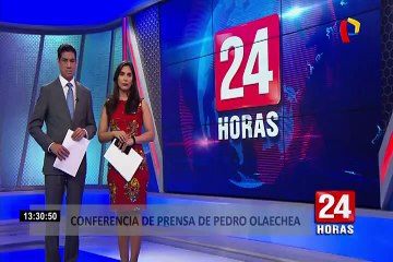 Olaechea en conferencia de prensa: "No entiendo cómo el Congreso es corrupto"