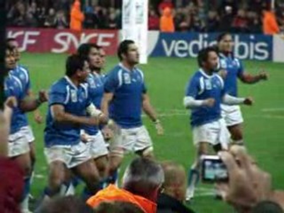 Dernier Haka des Samoas