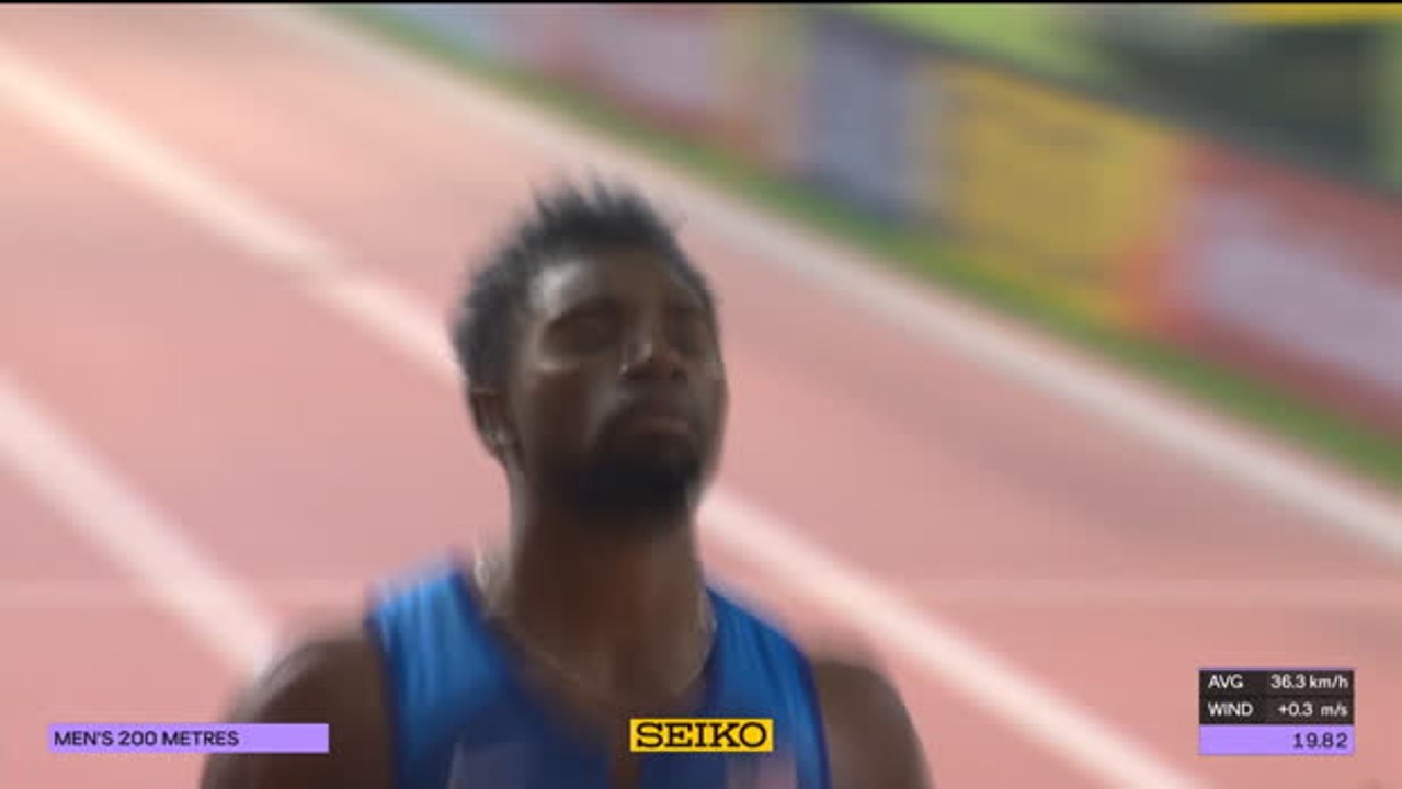 Rising star Lyles lands 200 metres