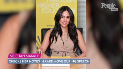 Why Meghan Markle Checked Her Notes in Rare Move During Speech: 'I Can't Screw Up'