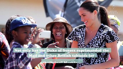 Prince Harry has had enough of the British press "bullying" Meghan Markle