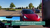 Donos de Teslas tentam ser atropelados pelos próprios carros