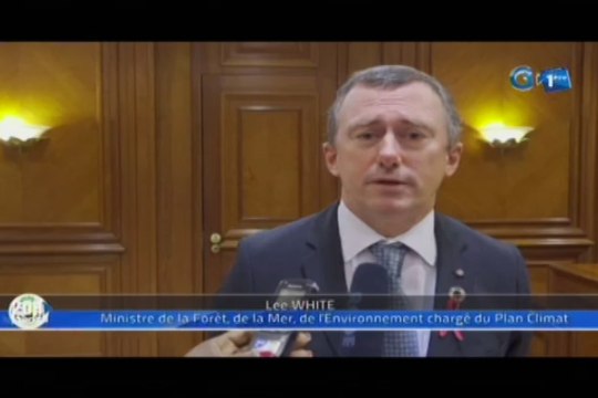 RTG/Le Ministre de la Foret, de la Mer, de l’Environnement chargé du plan climat fait le point de son séjour à New York au chef de l’État