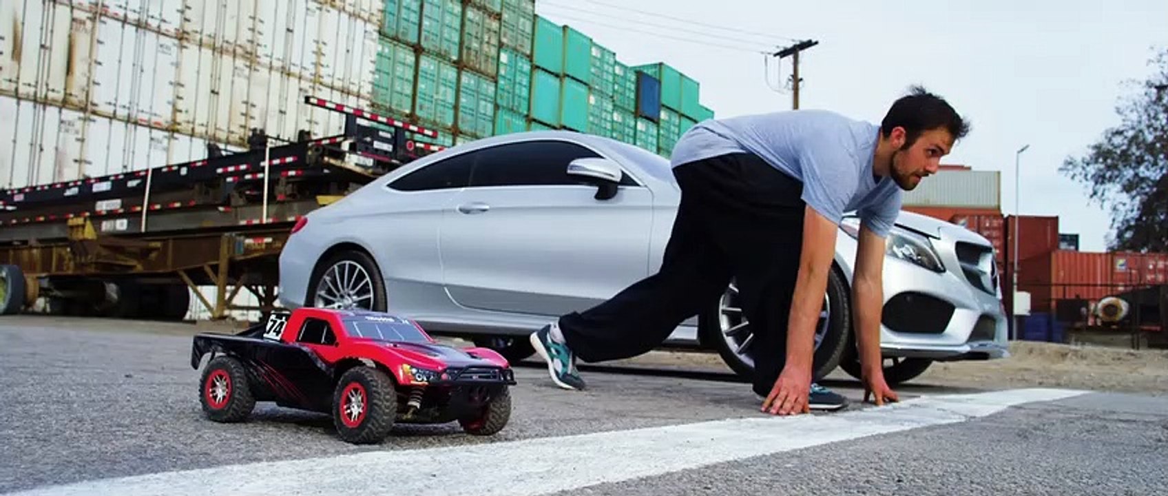 Parkour vs RC Car vs C-Class Coupe - The Ultimate Race!  new 2019