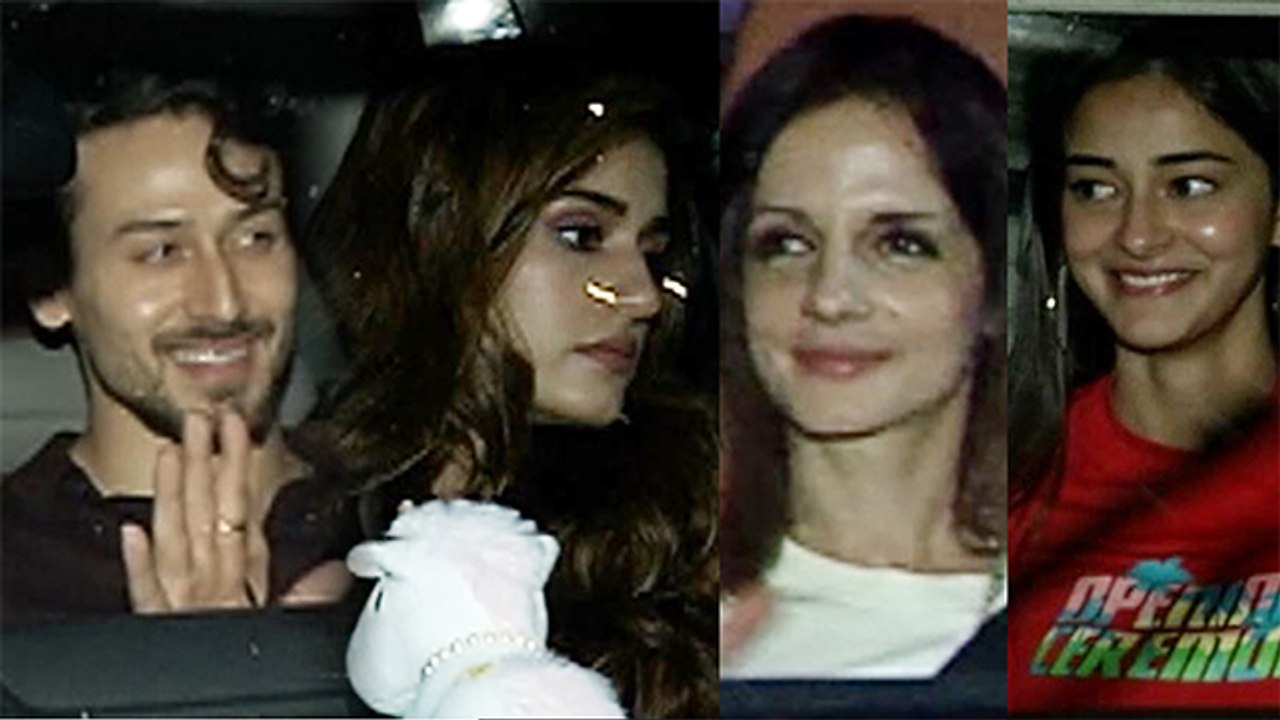 War Movie screening attended by Hrithik Roshan ,Tiger Shroff & others| FilmiBeat