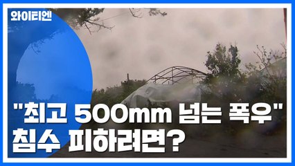 "최고 500mm 폭우"...주택 침수 피하려면? / YTN
