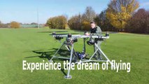 Amazing Tech | The flying man - drone hovering - Manntragende Drohne - self-made