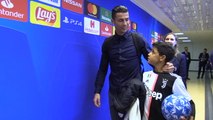 Ronaldo and son all smiles after Juve's Champions League win