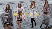 Watch Marie Benolie crash Chanel's runway at Paris Fashion week and Gigi Hadid kick her out