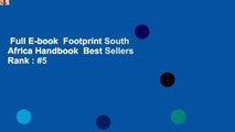 Full E-book  Footprint South Africa Handbook  Best Sellers Rank : #5