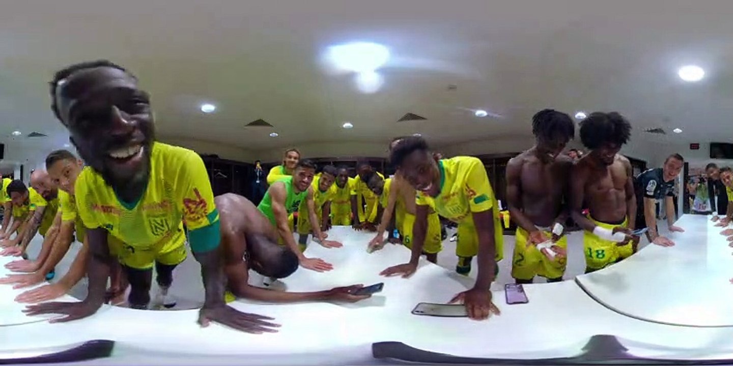 Vidéo 360° : la joie du vestiaire après OL / FCN